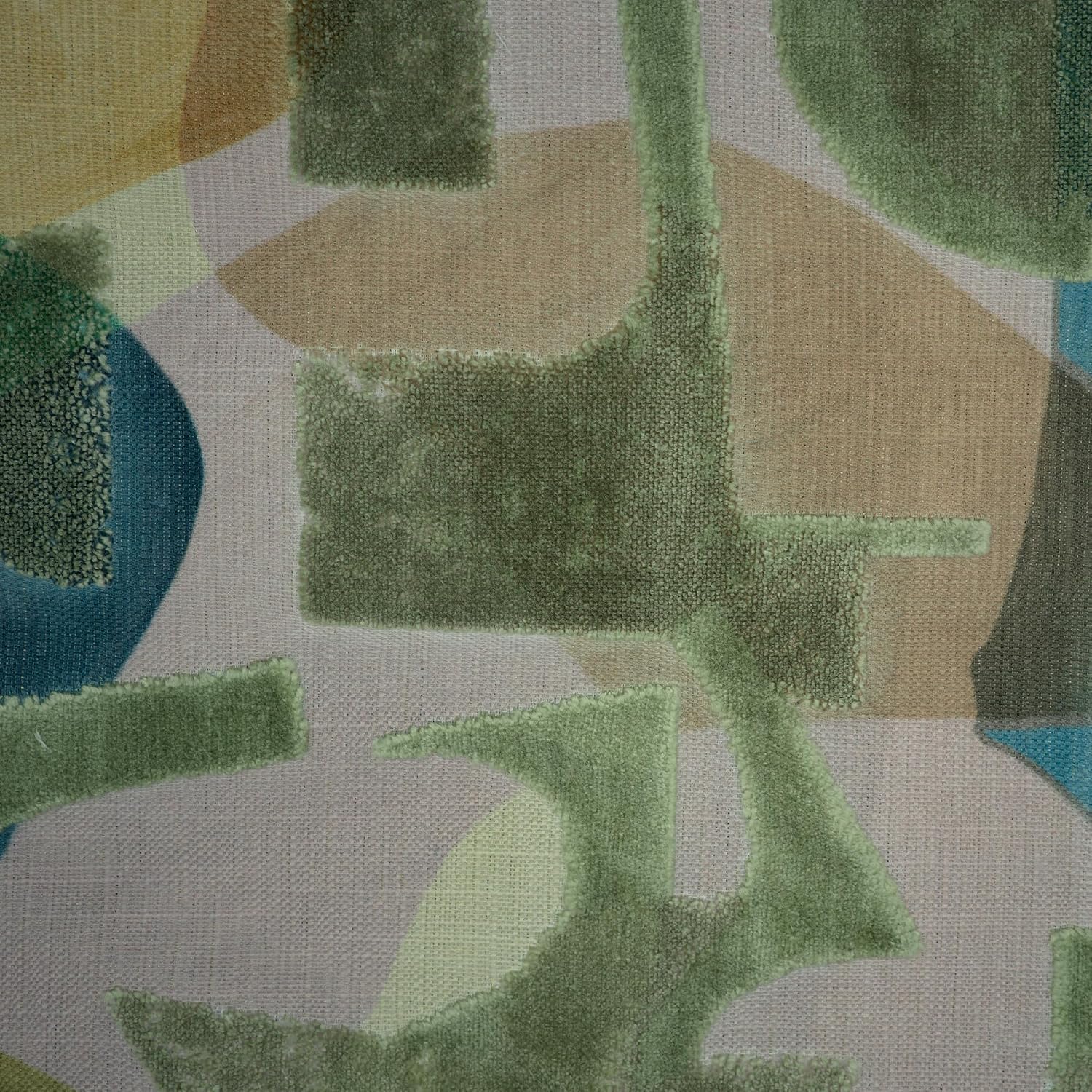 TopFabric - Kaleidoscope - Abstract Design Cut Velvet Upholstery Fabric