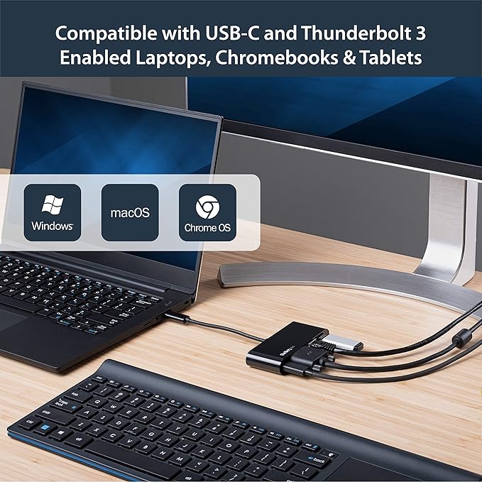 StarTech.com Adaptador USB C Multipuerto - Dock Mini USB-C con VGA 1080p miniatura 4