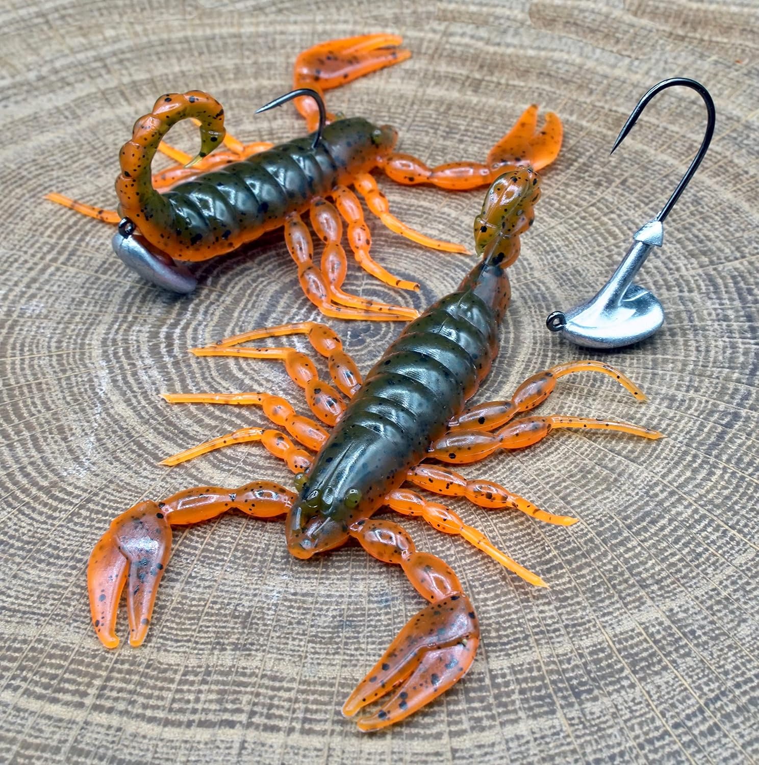 FRESHBAITZ Scorpion Sampler Kit | Soft Plastic Fishing Lures for Freshwater Largemouth and smallmouth bass, Fishing Tackle Bundle