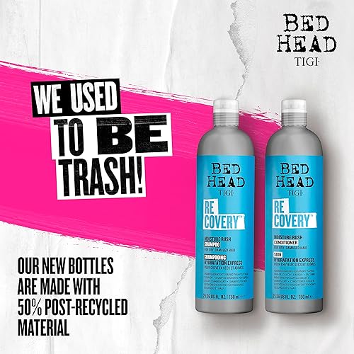 Miniatura 5 de Bed Head by TIGI Champú y acondicionador para recuperación de cabello seco con extracto de cactus de pera espinosa, 2 x 25.36 onzas líquidas