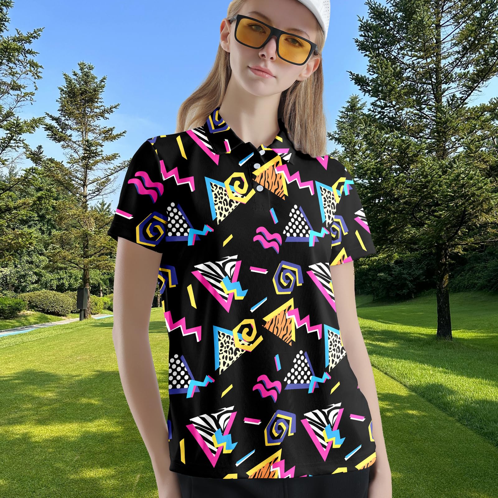 Camisas de golf divertidas para mujer, camisa de golf casual