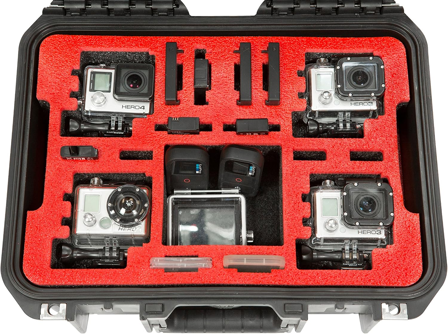 SKB 3i-1309-6GP4 Case Compatible with GoPro 4 Cameras