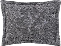 Vista 51 de Better Trends Colección Ashton - Colchas de chenilla con mechones, tamaño individual, color negro, 100% algodón, diseño de medallón de chenilla