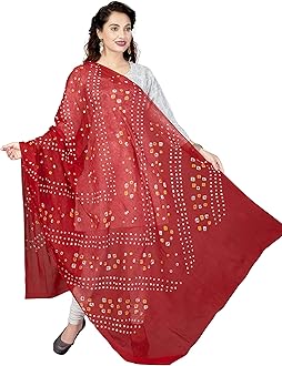 RANI SAAHIBA Women's Solid Cotton Dupatta