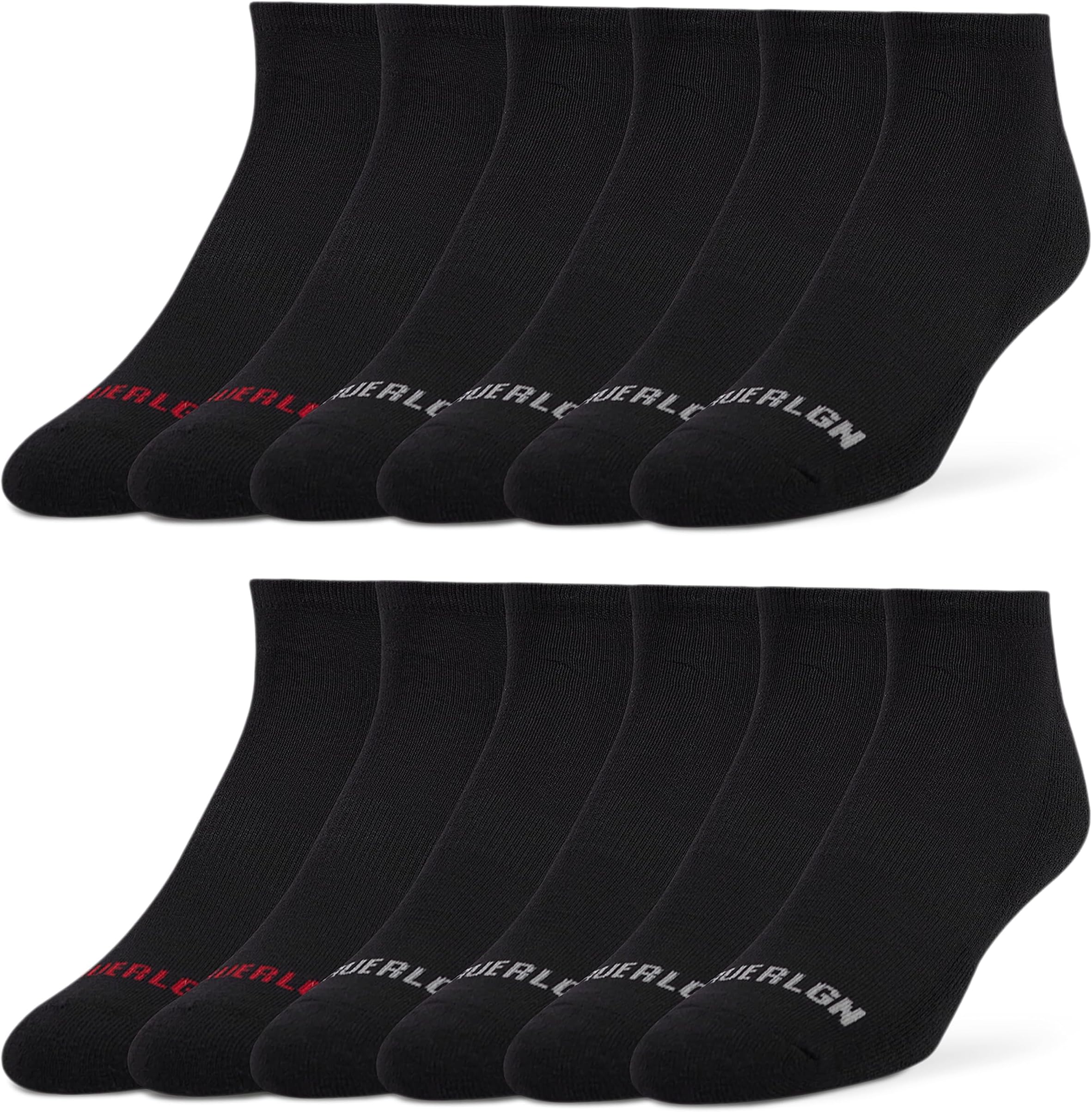 Mens Socks 6 & 12 Pairs No Show Socks for Men Premium Athletic Shoe Size 8-12