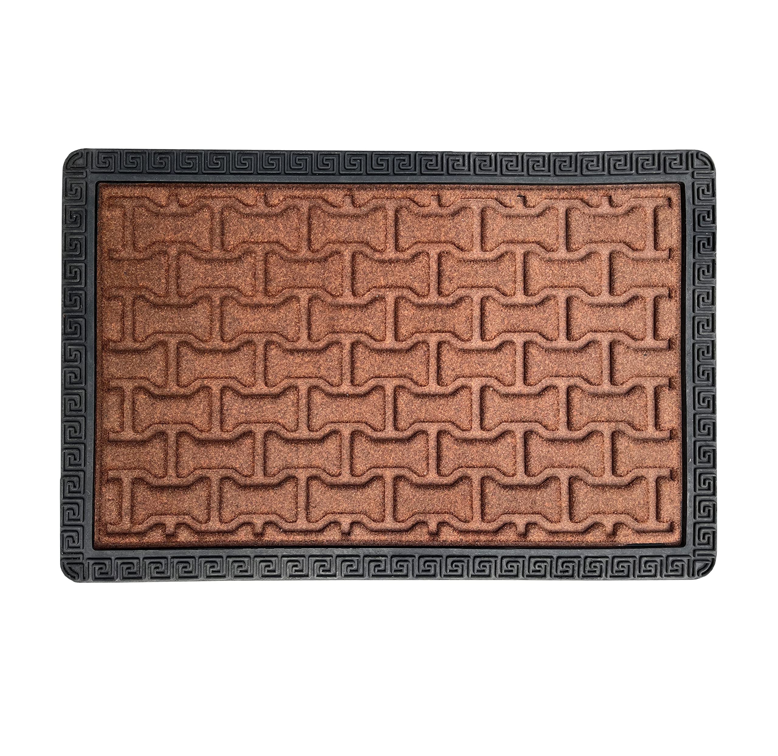 amazelo cart Polypropylene Anti Skid Door Mat for Entrance - Modern Stylish Washable Floor Rug Bath Mats for Home, Office, Bathroom, Living Room Kitchen & Hall Use (Rust) 2