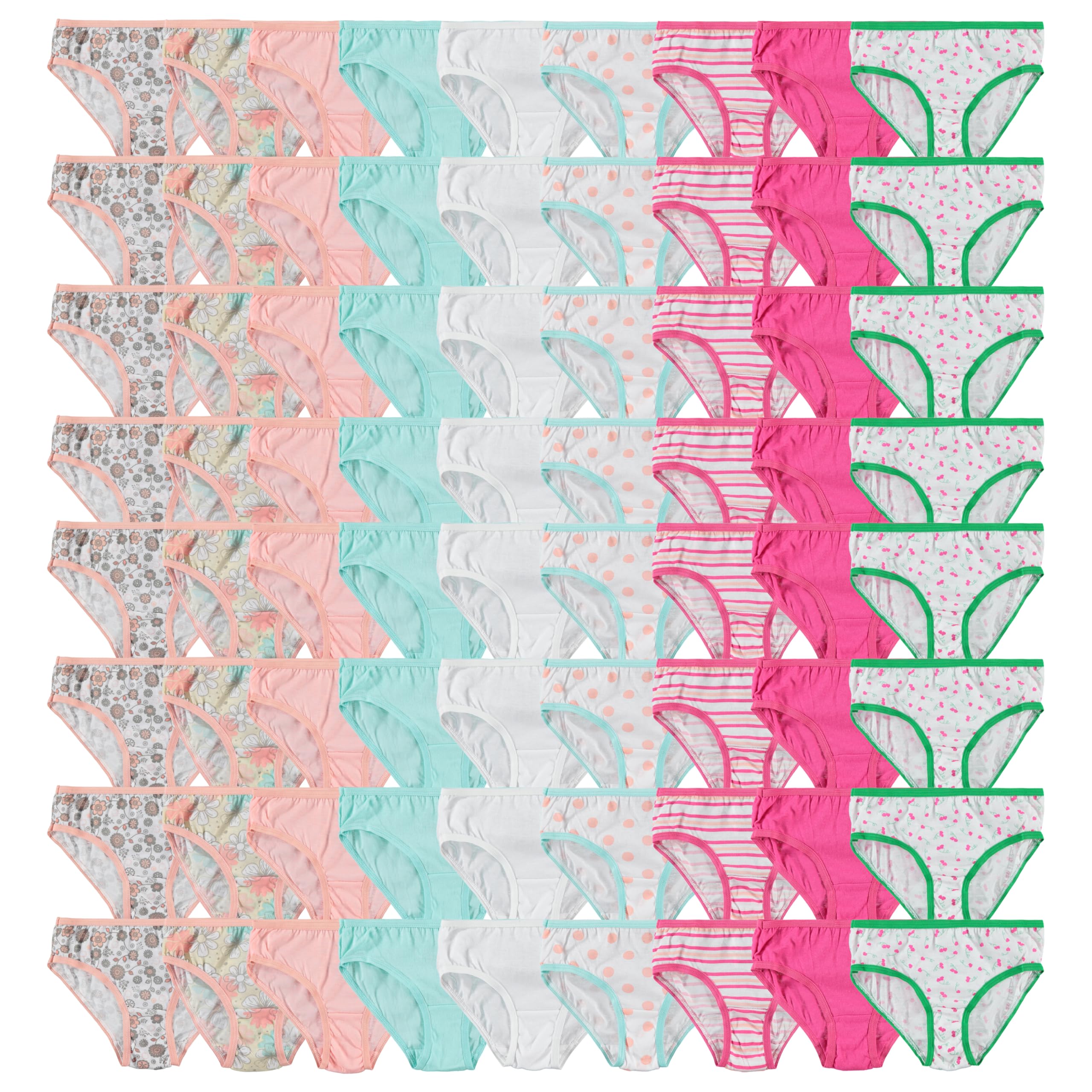 BILLIONHATS Wholesale Girls Panties Underwear in Bulk Cotton Multiple Prints Colors For Children and Toddlers Underpants