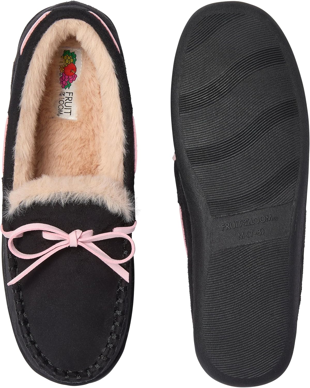 Fruit of the Loom Women's Fruit of the Loom Women's Moccasin, Indoor/Outdoor