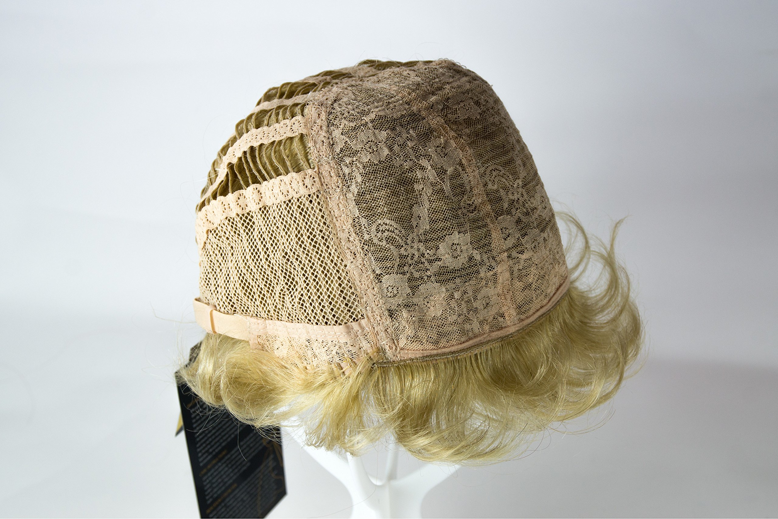 WIG ME UP - NG-HH-13-22 Parrucca Donna Uomo Capelli veri Corta Ondulata Alla moda Biondo