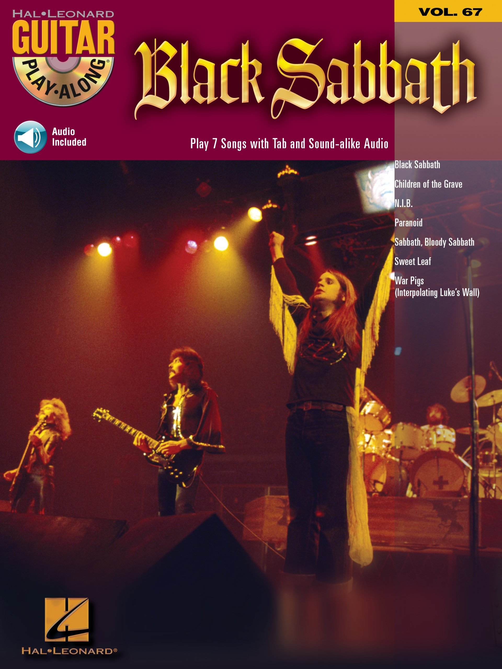 Black Sabbath Songbook Guitar Play-Along 67 tablature guitare rock anglais