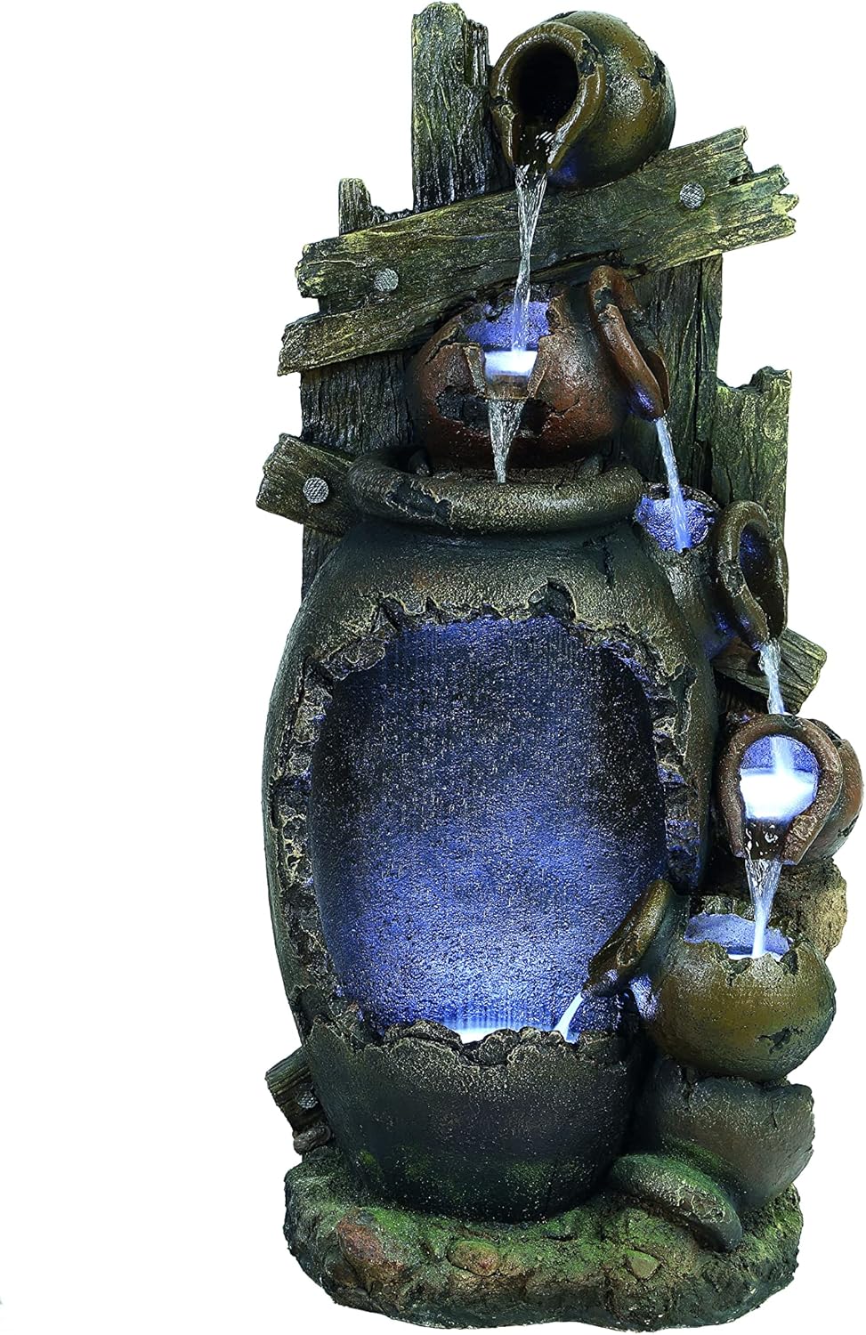 Hamac Cascading Multi Pots (Rain Effect) Solar Powered Water Feature