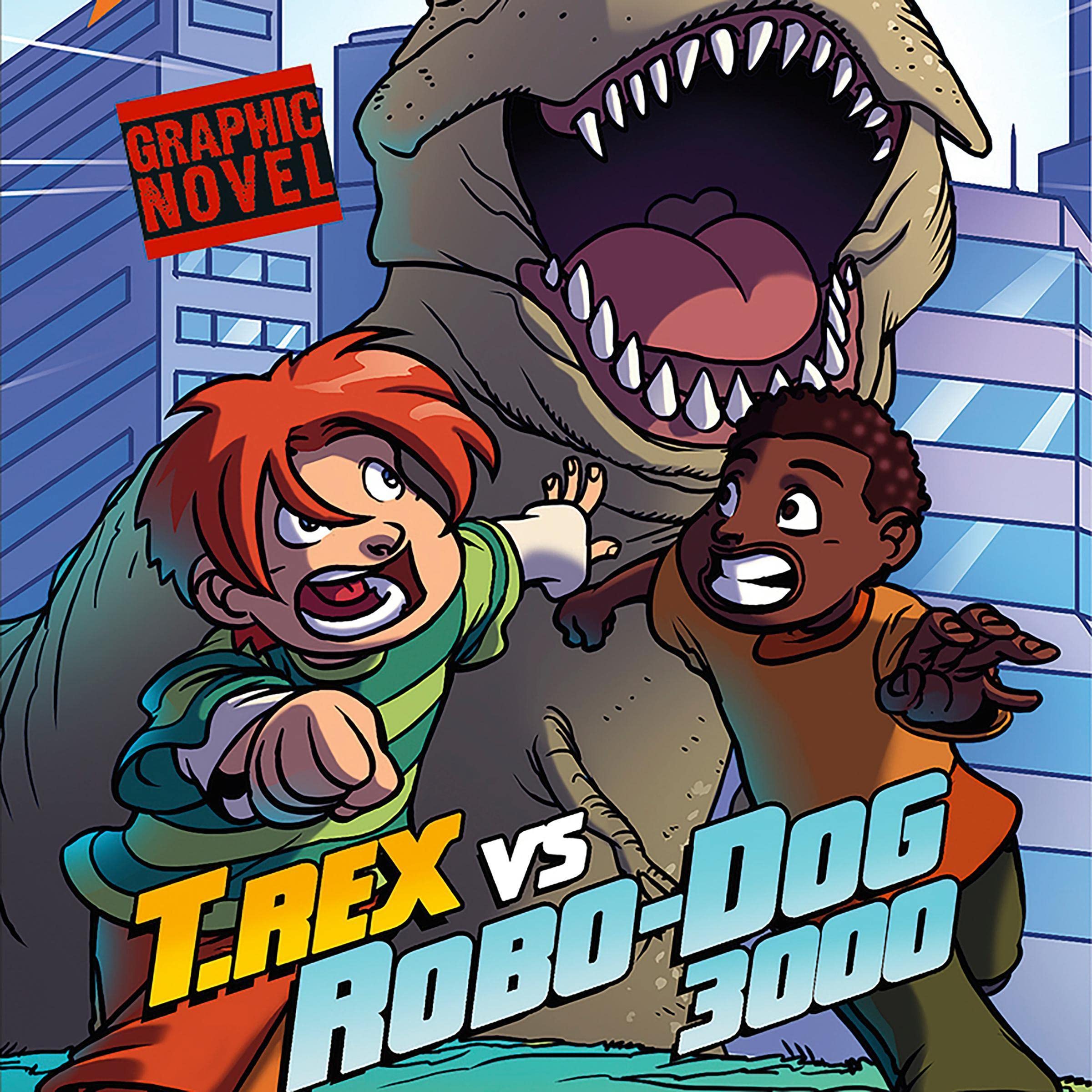 Cover art for T. Rex vs Robo-Dog 3000