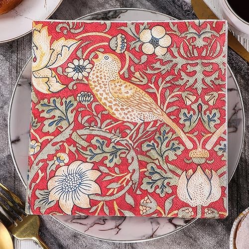 Miniatura 2 de Servilletas de papel, servilletas de cena de animales lindos para primavera, verano, otoño, fiesta de té, vacaciones, festival, cóctel, bebida,