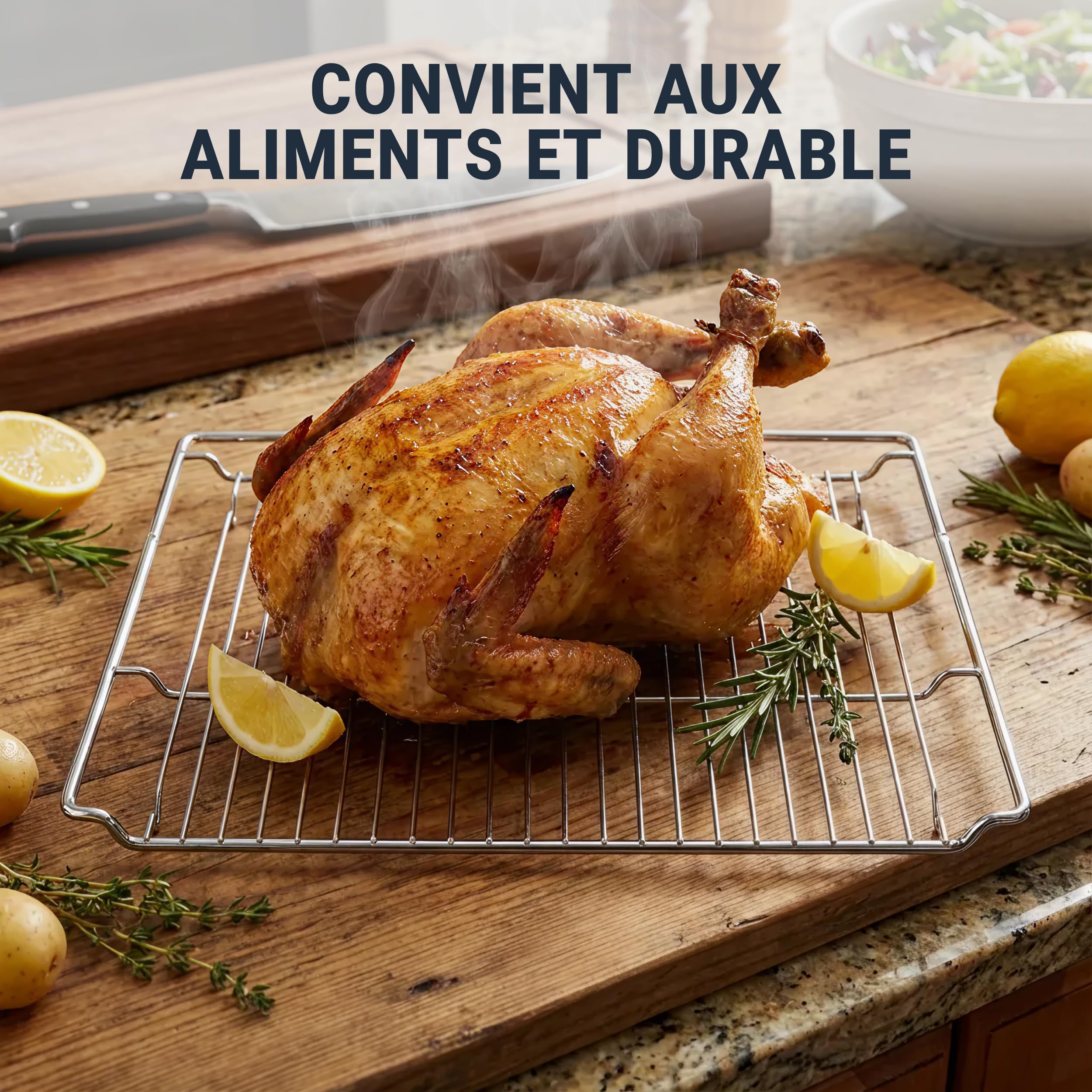 Grille de cuisson de rechange pour four HEZ634000 compatible avec Bosch Siemens 00577170 455 x 375 mm