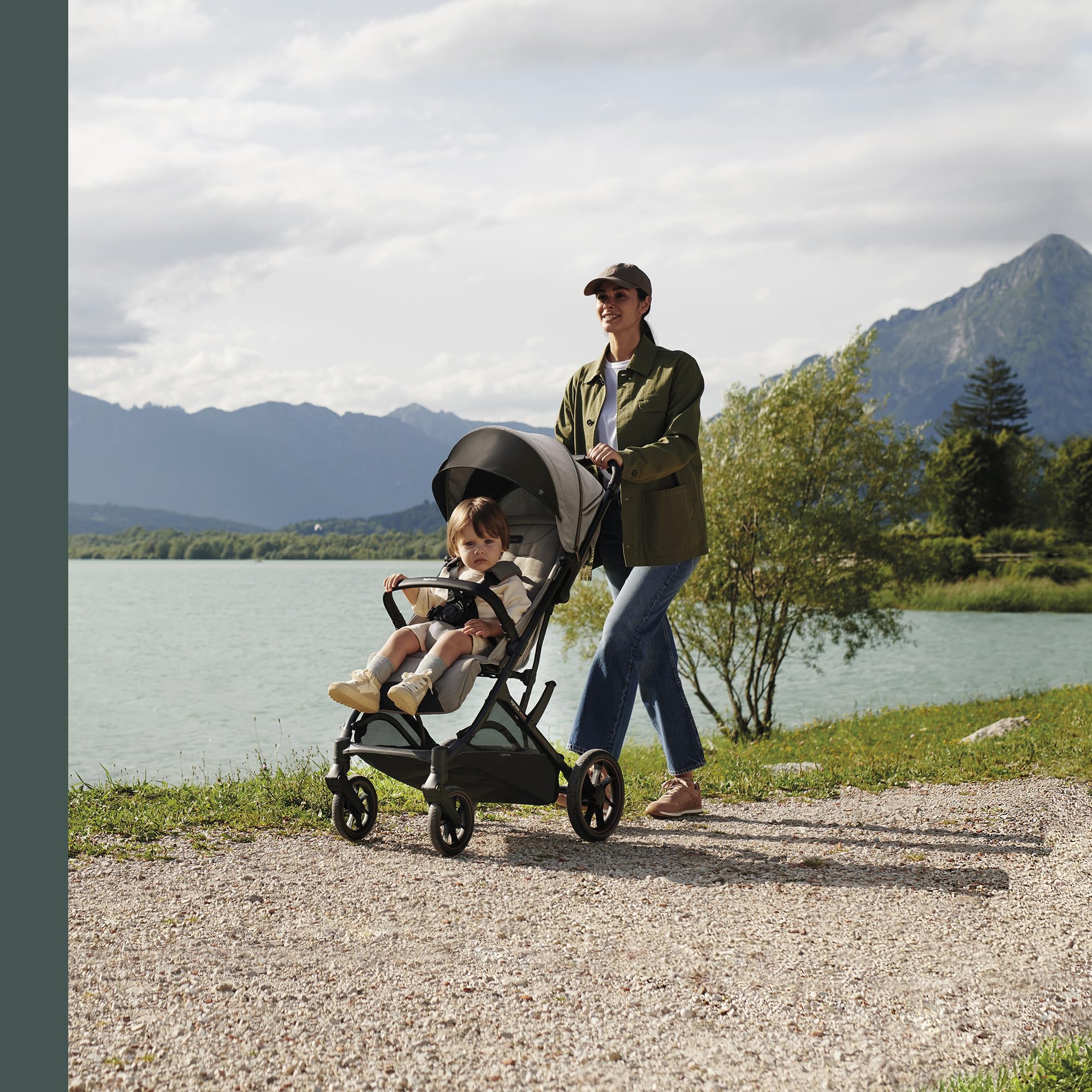 Inglesina Maior Passeggino Compatto Leggero, colore Igloo Grey, Ruote Grandi, Schienale Reclinabile, fino a 22 kg