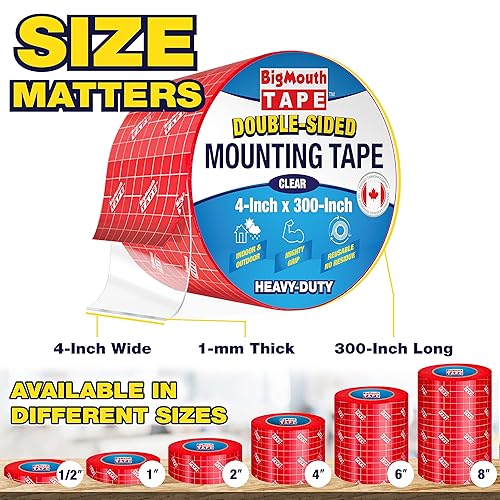Miniatura 5 de Cinta de 2 caras, cinta de dos caras resistente, tiras para colgar cuadros, cinta de doble cara, cinta fuerte de doble cara resistente, tiras