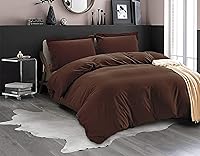 Vista 6 de 1 funda de edredón de 800 hilos, 1 pieza con cierre de botón y lazos en las esquinas y 2 fundas de almohada, juego de funda de edredón refrescante