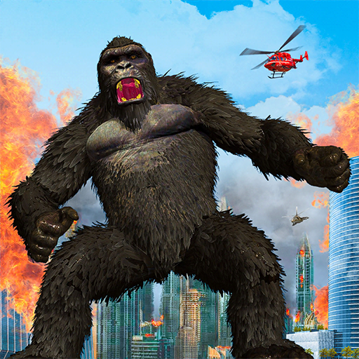 Monster Godzilla VS Kaiju Battle Fighting City Destruction War Games 3D: Giant Gorilla Angry Bigfoot Kong Hunting Open World Games 2024