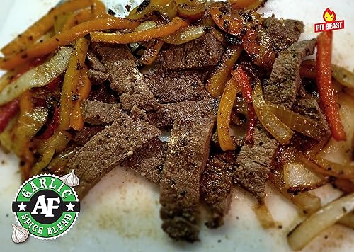 Miniatura 8 de Pit Beast Ajo AF - Condimento para barbacoa de ajo, sal y pimienta | Mezcla de especias de sabor extremo a ajo para todo uso | Pollo, pasta,