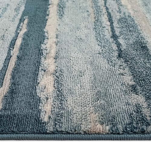 Miniatura 5 de Liora Manne Alfombra de interior Soho Agate azul 39 x 59 pulgadas