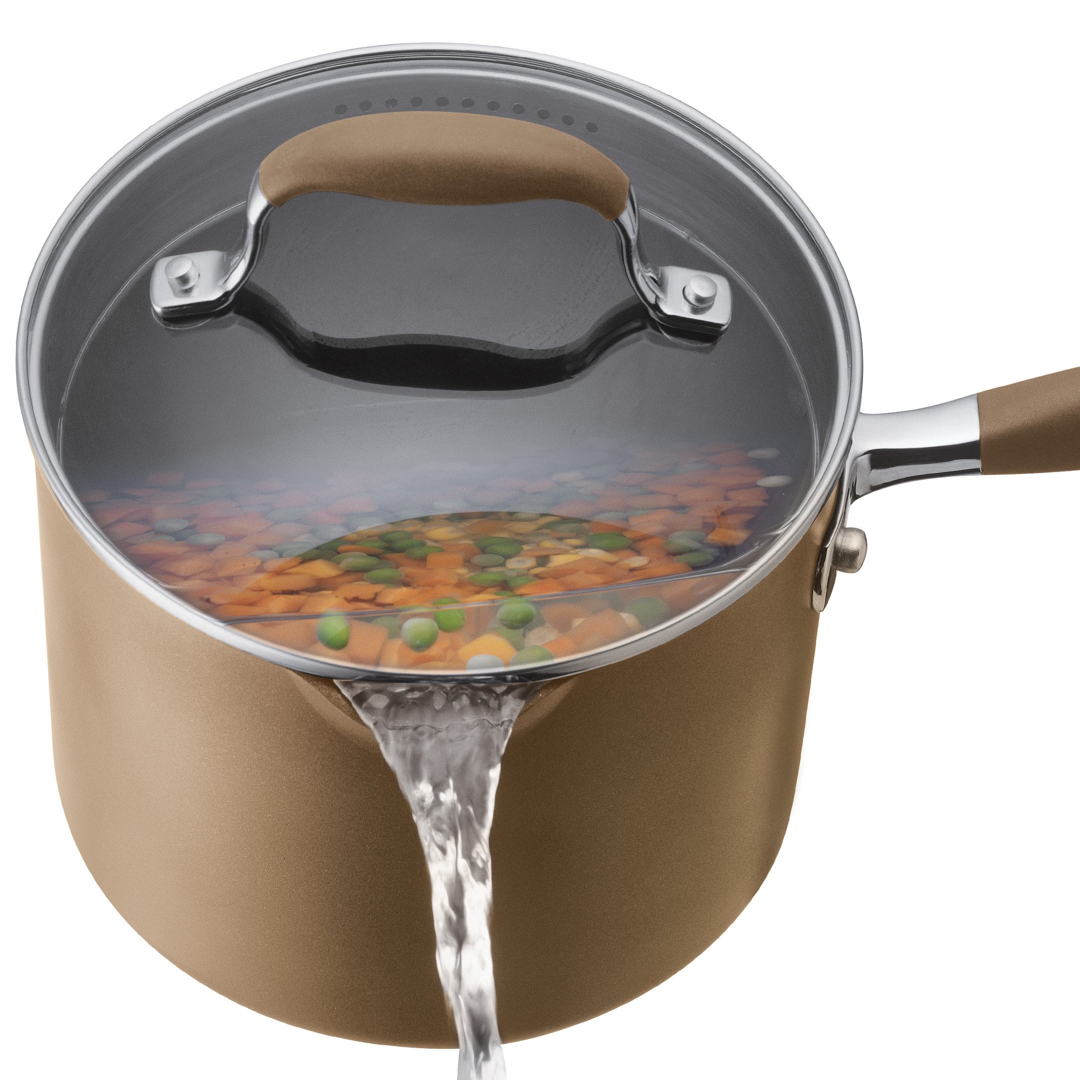未使用品アノロンAnolon 2QT カバー付きソースパン Amazon.com: Anolon Advanced Hard Anodized Nonstick Sauce Pan