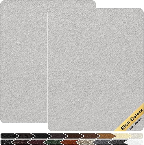 Vista 30 de KING MOUNTAIN Parche de reparación de cuero, cinta de reparación de cuero autoadhesiva de 4 x 63 pulgadas para muebles de cuero dañados, asientos