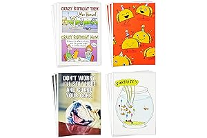 Hallmark Shoebox: Funny Birthday Card Assortment (12 Cards with Envelopes)