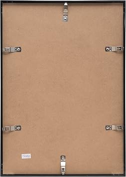 Hampton Frames | Poster Frame A3, Black, 42x30cm, Rectangular, Acrylic Front, Lightweight Plastic | Wall Mount, Landscape or Portrait, For Photos, Certificates, Posters