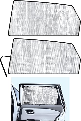 Miniatura 12 de YelloPro - Parasol para ventana lateral para asiento delantero (juego de 2) ajuste personalizado para Nissan Rogue SUV, S, SV, SL, Platinum