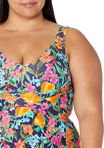 Miniatura 4 de Maxine of Hollywood Women's Over The Shoulder Empire Tankini Swimsuit Top