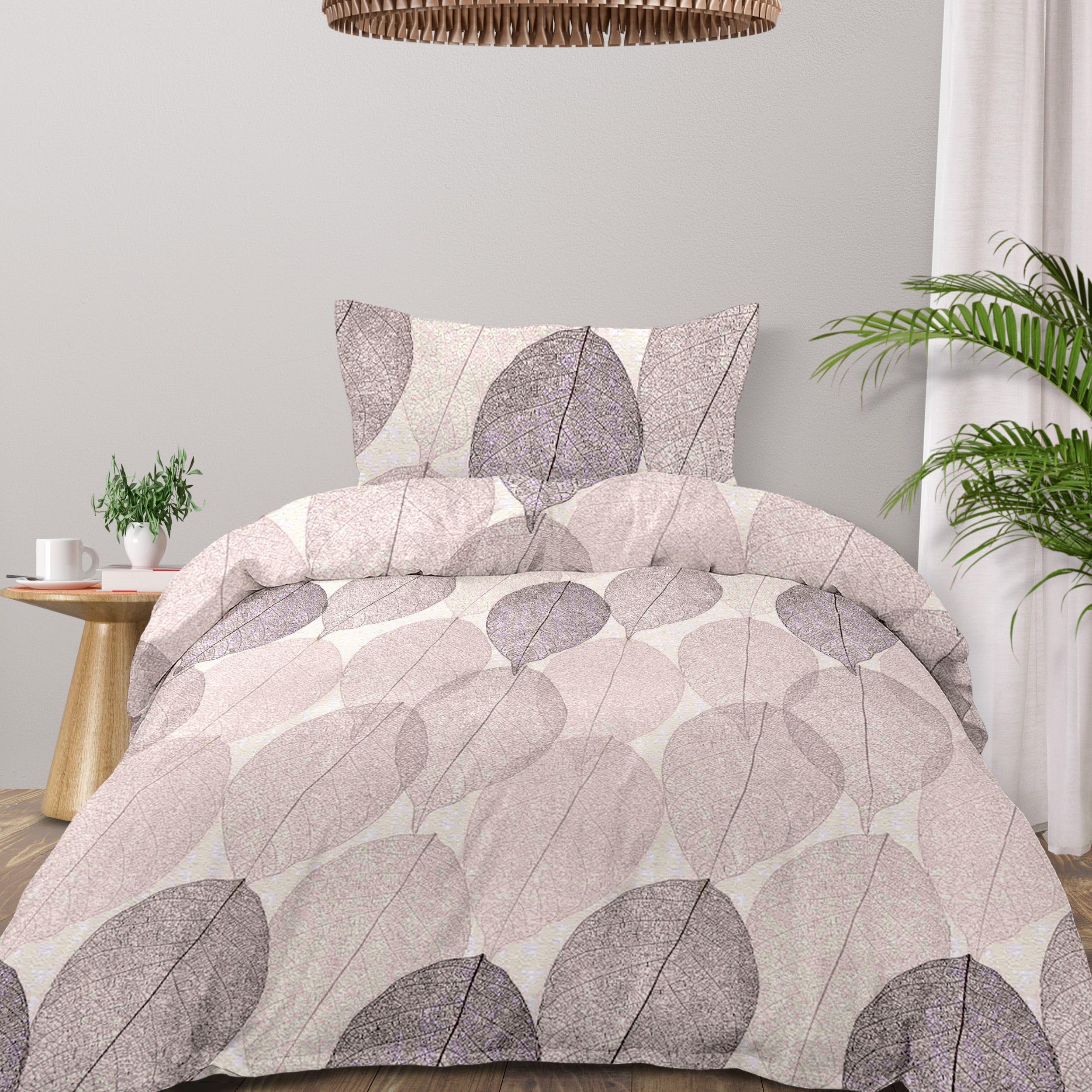 DALINA Textil - Fundas Nórdicas Cama 105 de 3 Piezas - Fundas Poliéster Nórdico 160x220 con 1 Funda de Almohada 45x70 y Bajera Ajustable 105x190x20, Patrón Moderna de Poliéster Estampado