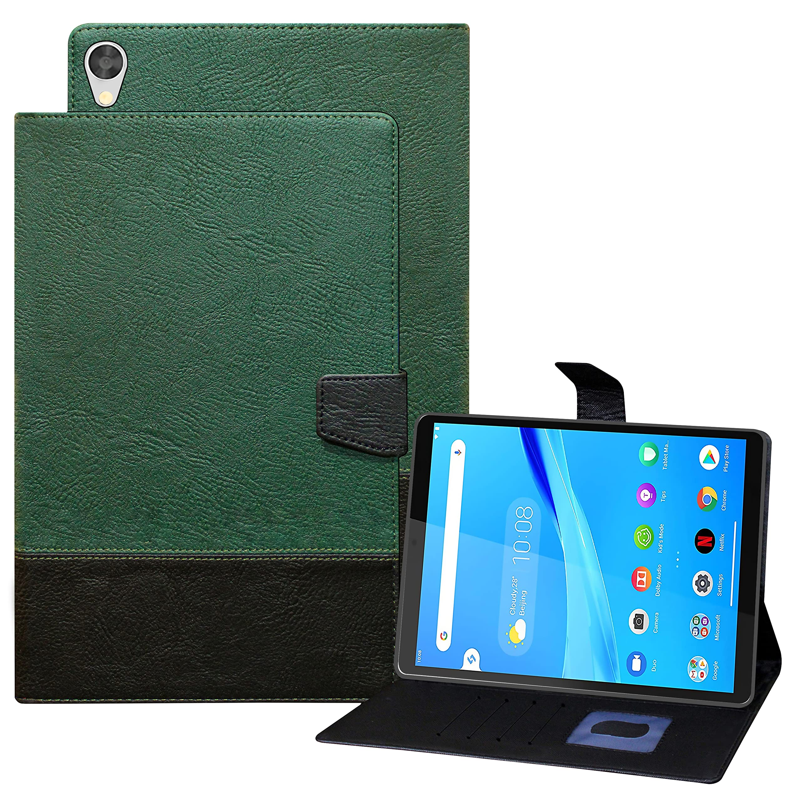 TGK Dual Color Design Leather Flip Case Cover for Lenovo Tab M8 FHD 8 inch 2nd Gen TB-8705F/N/X (Green, Black) (B09HMGWKXF) Amazon Price History, Amazon Price Tracker