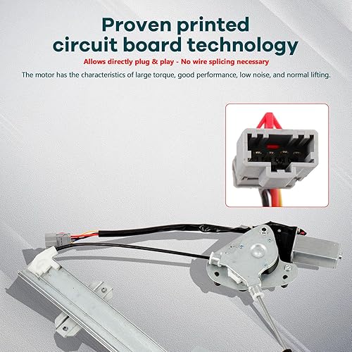 Miniatura 3 de FINDAUTO Elevalunas eléctrico delantero izquierdo del lado del conductor para 1997-2000 para Acura EL,1996-2000 para Honda Civic 741-734 Elevalunas