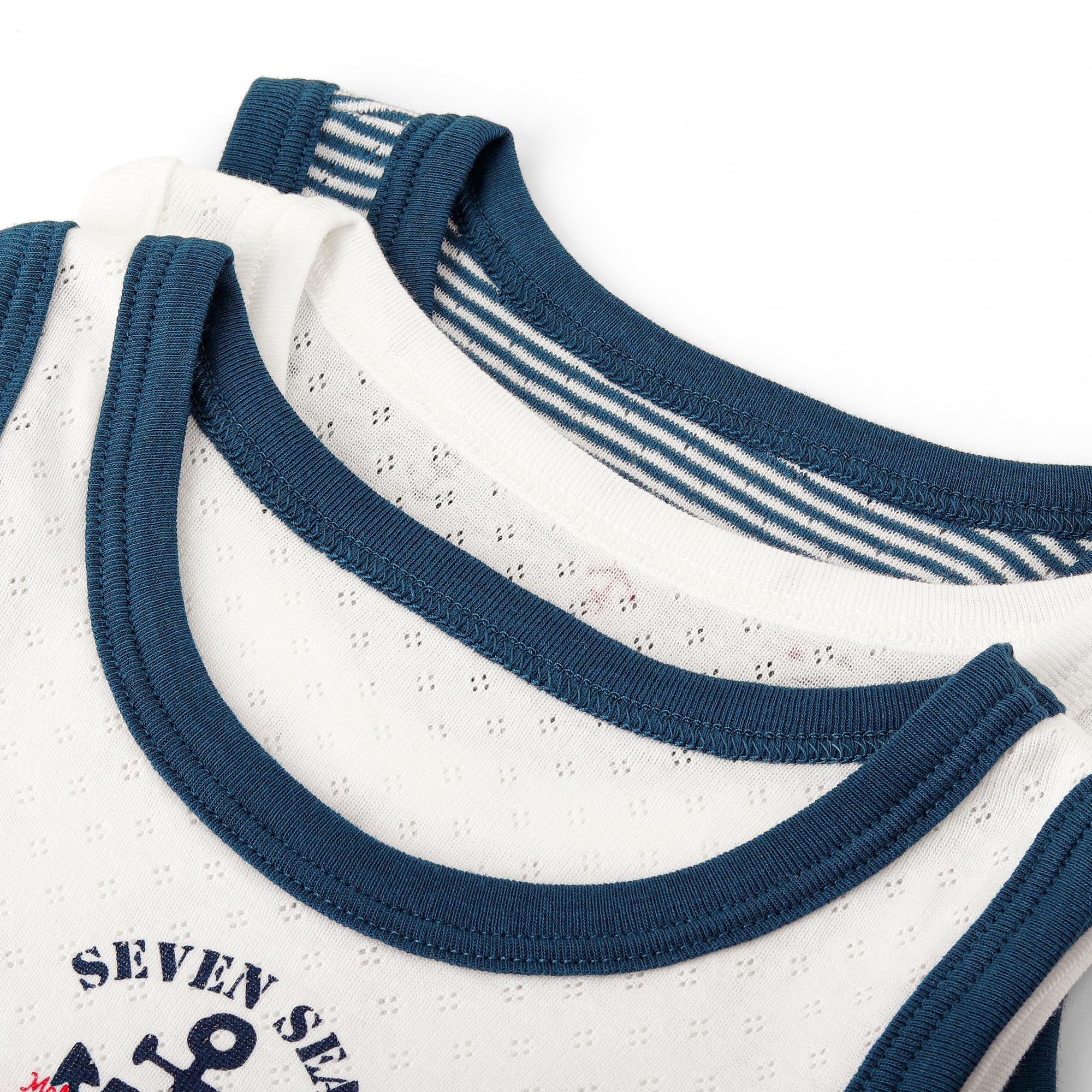 3 Paquets Bébé Débardeurs Enfants Maillot de Corps Coton sans Manches Gilet Garçons Respirant Maille Base T-Shirts Hauts