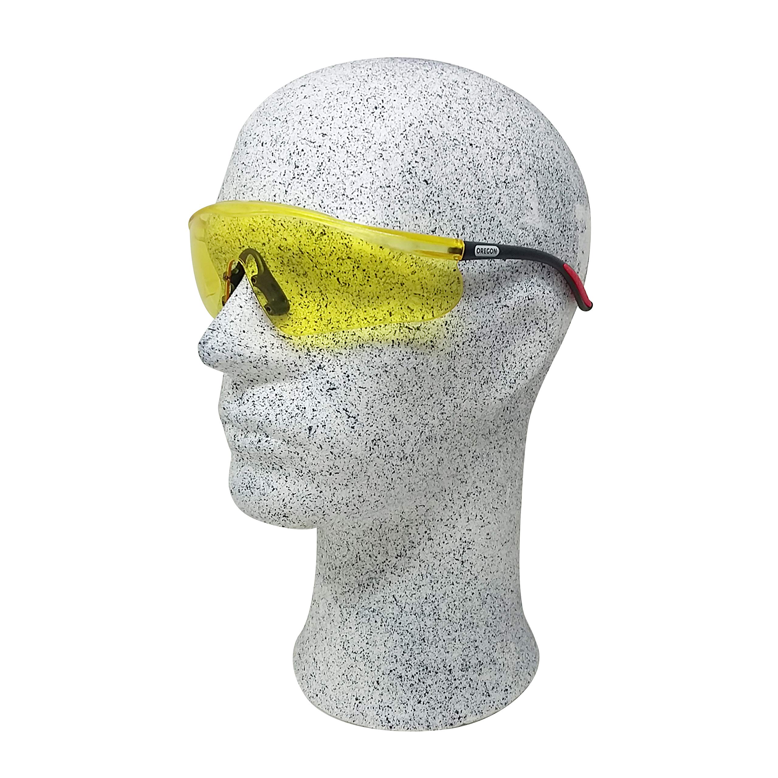 Oregon Q525250 okulary ochronne z ochroną przed uderzeniami i filtrem UV - żółte