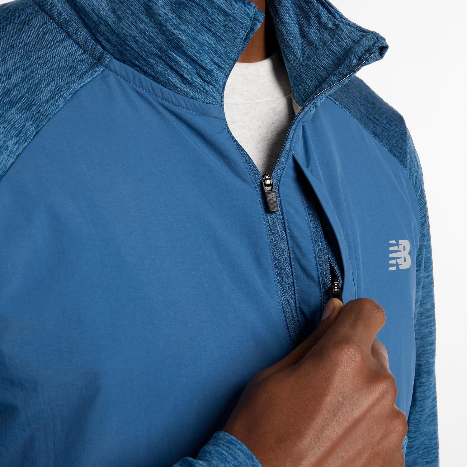 New Balance mens Athletics Heat Grid 1/2 Zip - Image 3