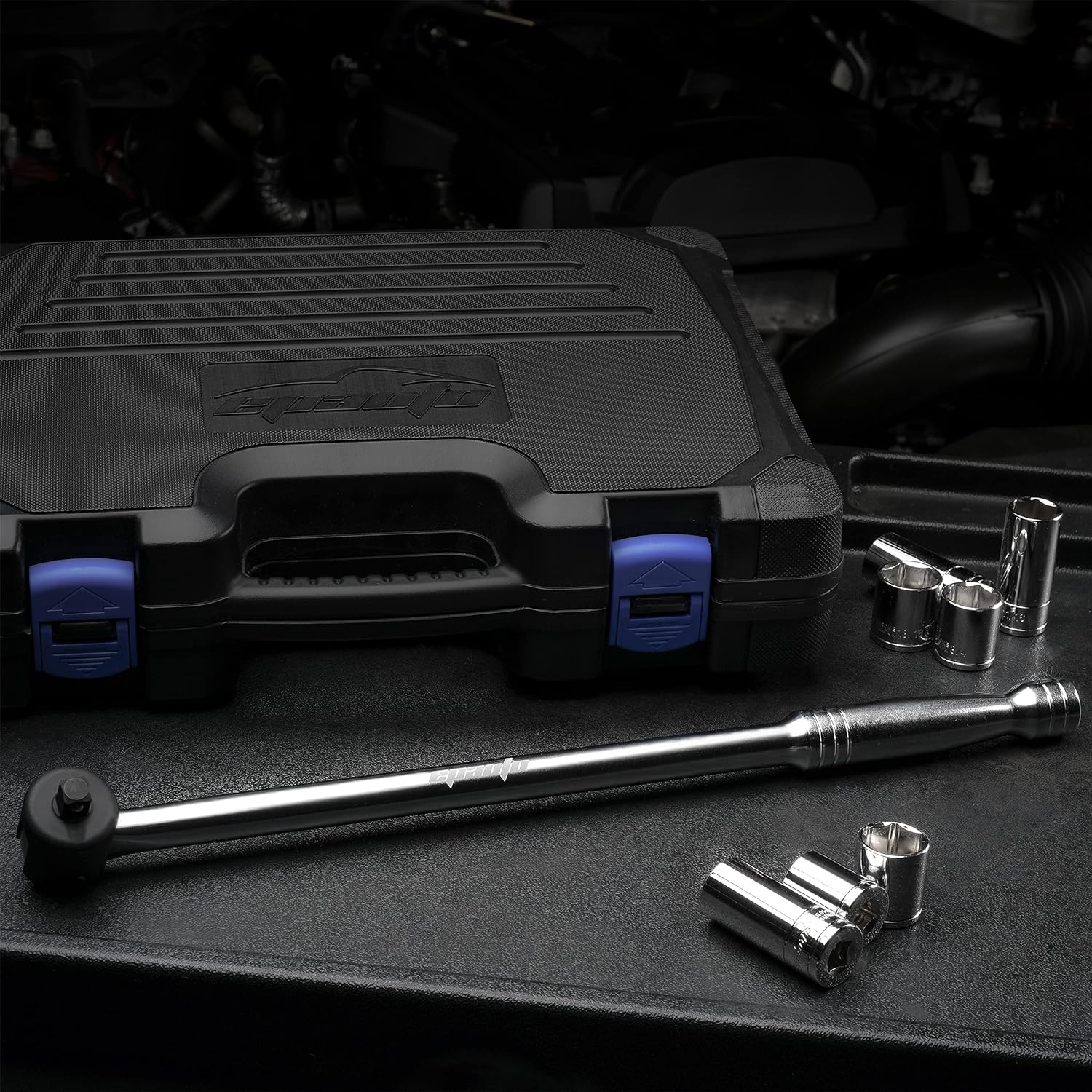 EPAuto 3/8 Inch Drive by 17.5" Length Breaker Bar, CR-V Steel