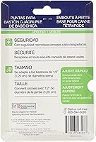 Vista 2 de Drive Medical Puntas de caña cuádruple de base pequeña, color negro (RTL10320BKB)