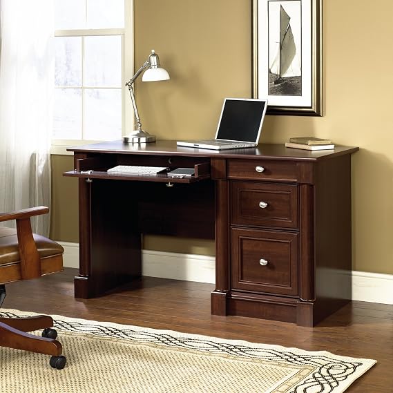 Palladia Collection Computer Desk (Select Cherry) (30.039''H x 53.15''W x 23.465''D)