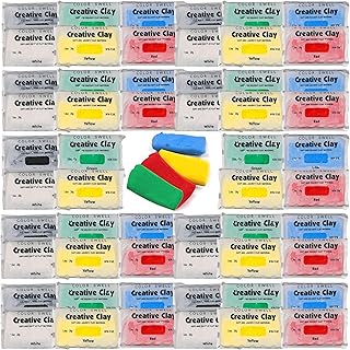 Color Swell Creative Clay Bulk Pack - 80 Packs of 1oz air-Drying Clay fo...
