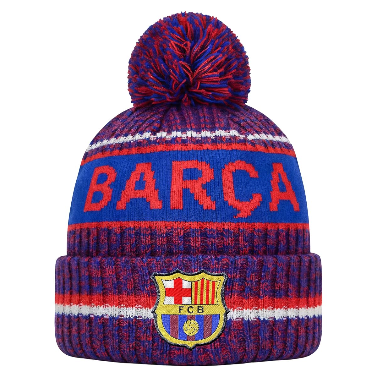 Icon Sports (ICOZ7) FC Barcelona Identity Team Pom Beanie Blue
