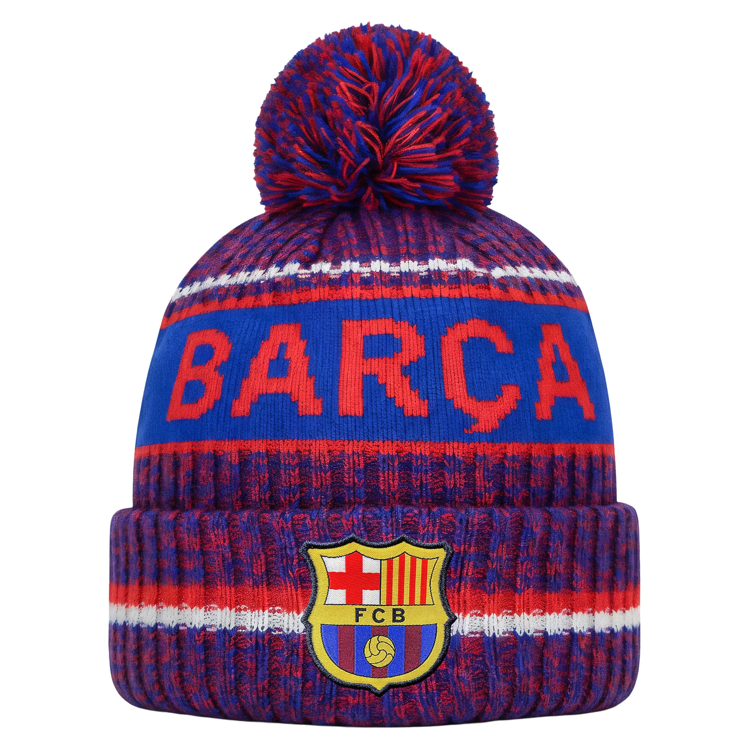 Icon Sports Men's Fc Barcelona Team Beanie Hat, Blue4, One Size