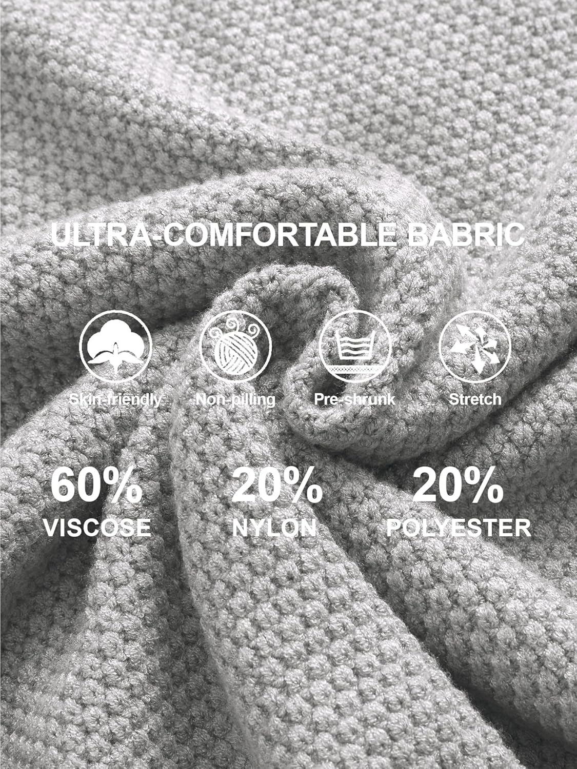 JEMLDL Men's Turtneck Pullover Sweaters Cable Knit Casual Pullover Sweater - Image 5