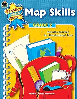Map Skills Grade 2: Grade 2 (Practice Makes Perfect (Teacher Created Materials))
