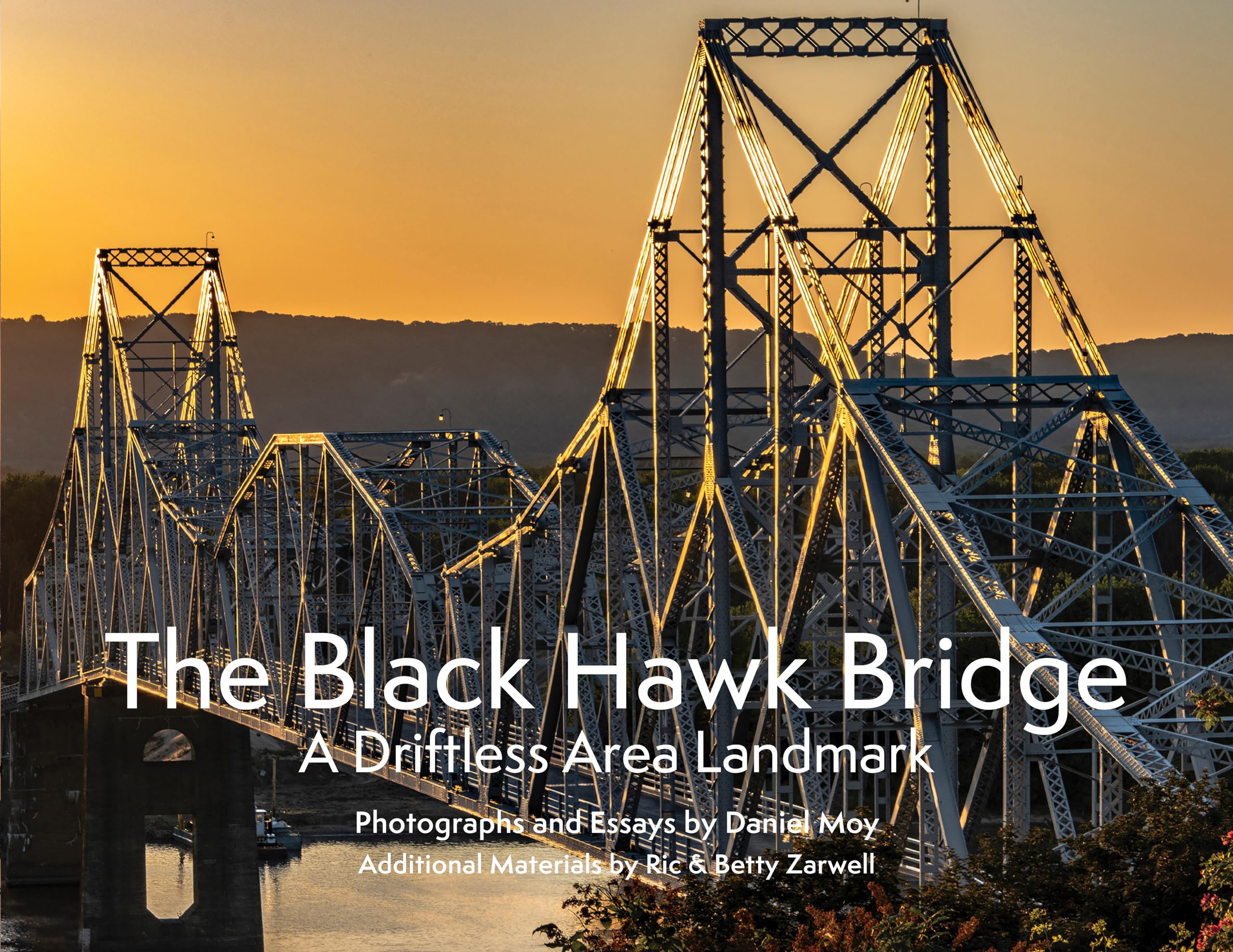 Black Hawk Bridge poster de la célèbre structure du Driftless Area pour décoration moderne