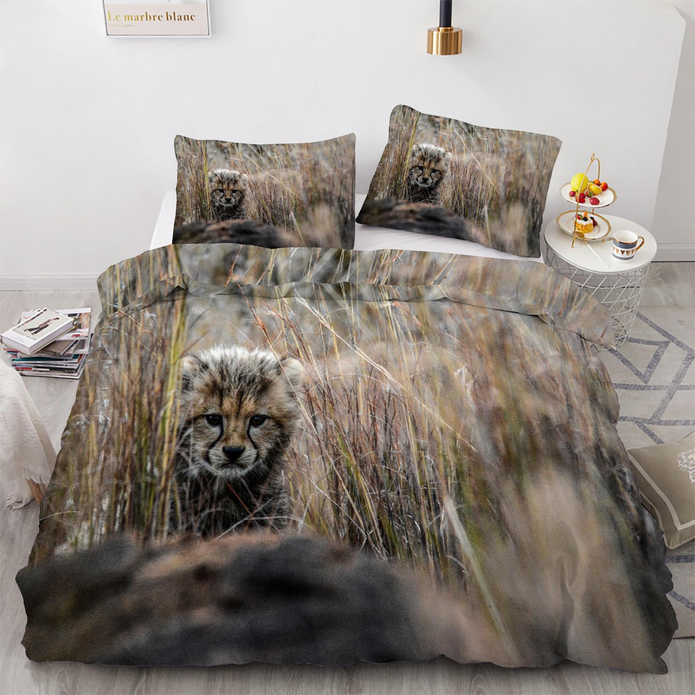 Parure de lit animal chat 200x200 pour une chambre cocooning et chaleureuse