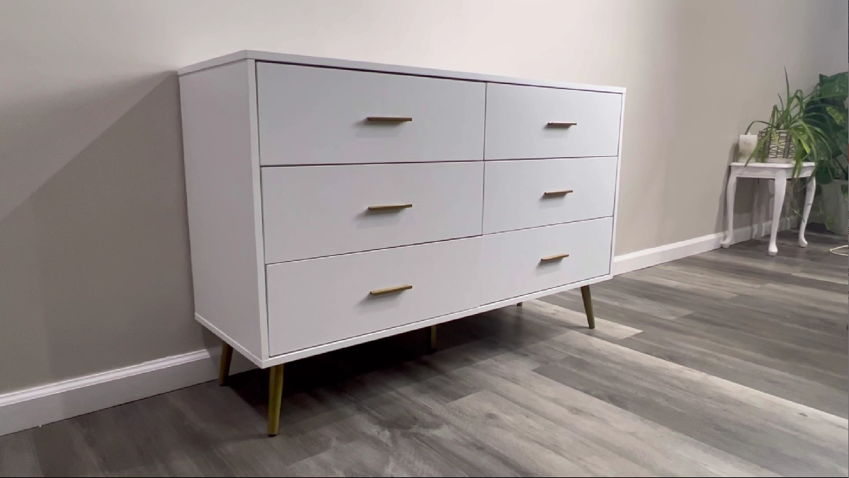 Amazon.com: JOZZBY White Dresser, 6 Drawer Dresser for Bedroom