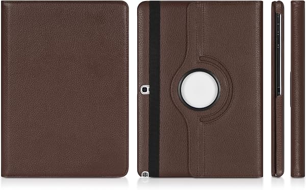 DONZO Leder Flip Case Tasche Etui für Samsung Galaxy Tablets Samsung Galaxy Note 10.1 2014 Edition Wallet Structure 360 violett - 2