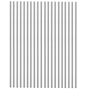 20 Pieces Stainless Steel 150 X 2 mm Round Shaft Rod for RC Airplane