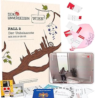 Soko Unvergessen | Fall 2: DER UNBEKANNTE - Krimispiele für Zuhause | Mordfall lösen, Detektivspiel, Tatortspiel | Krimispiel für 1-6 Personen | Escape Room Spiel ab 14 Jahre